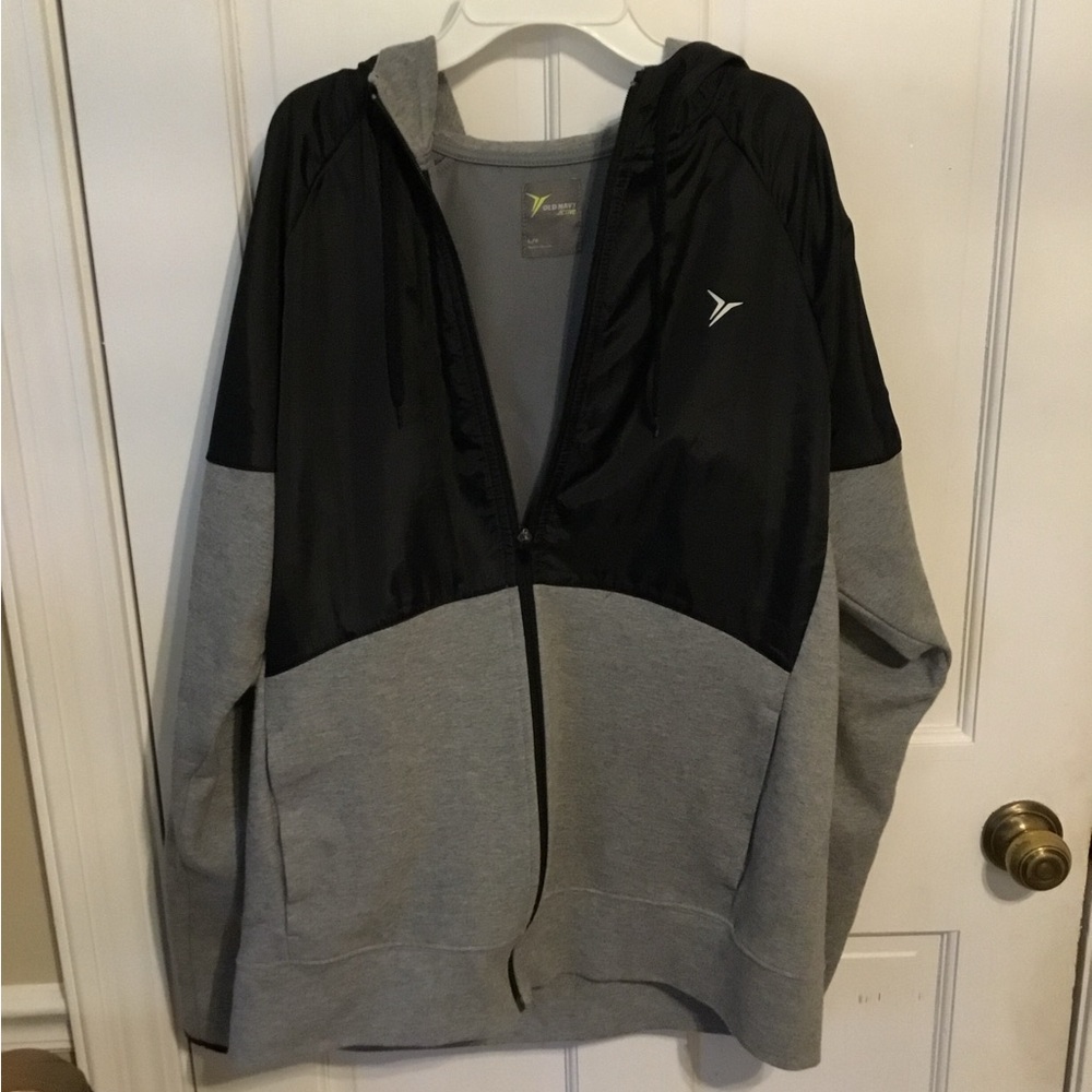 Old Navy Black and Gray Lightweight Jacket